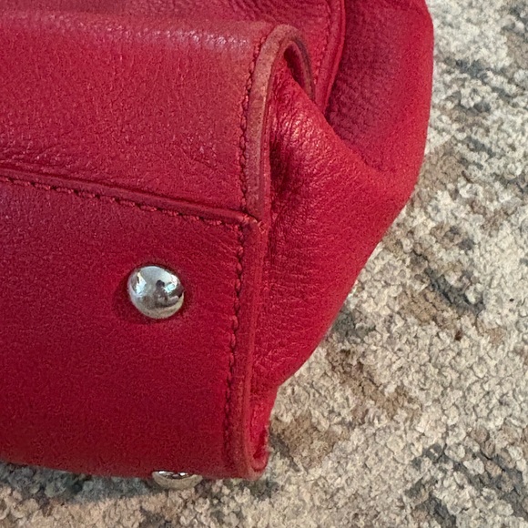 Michael Kors red Hamilton tote GUC - Picture 7 of 13